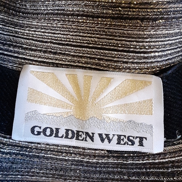 Golden West Metallic Wide Brim Hat Womens - Picture 5 of 7